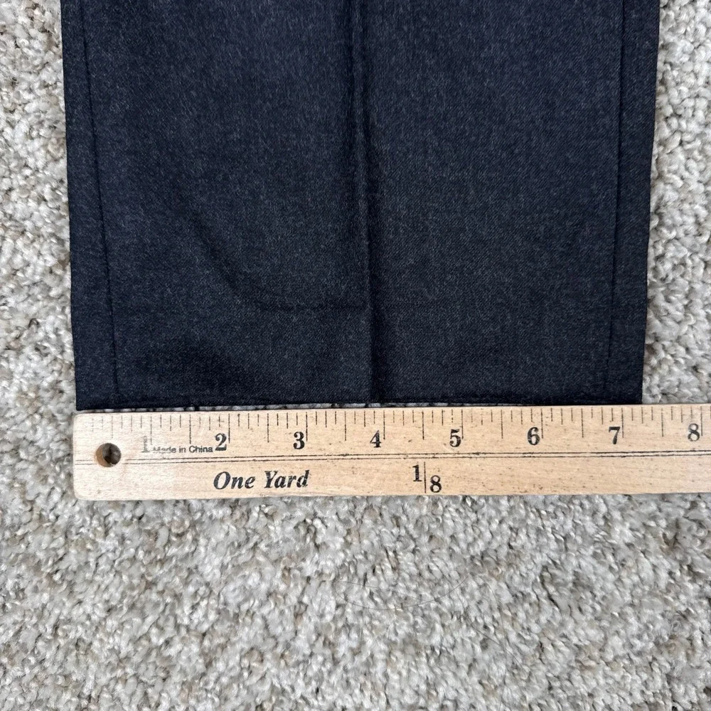 Banana Republic Dress Pants Mens 31x30 Gray Vitale Barberis Virgin Wool Flannel